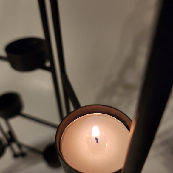 *SOLD*Iron Altar Candle Holder (holds 12 tea lights) - Picture 3 of 4